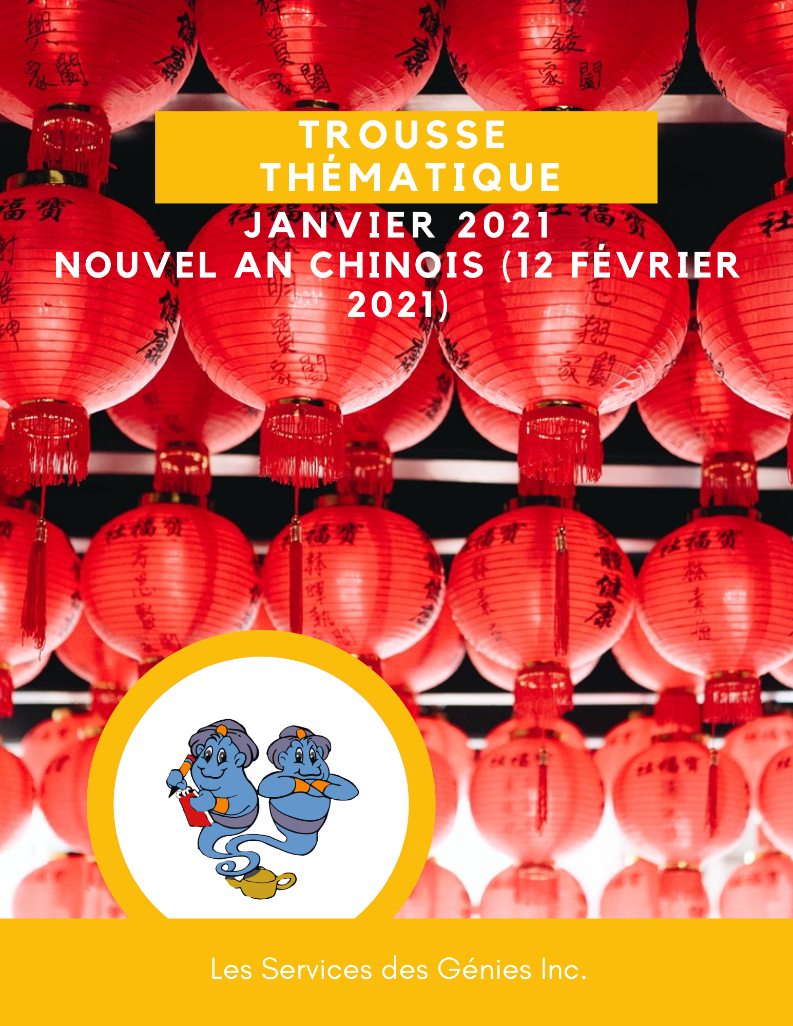 Trousse d'activités thématique nouvel an Chinois